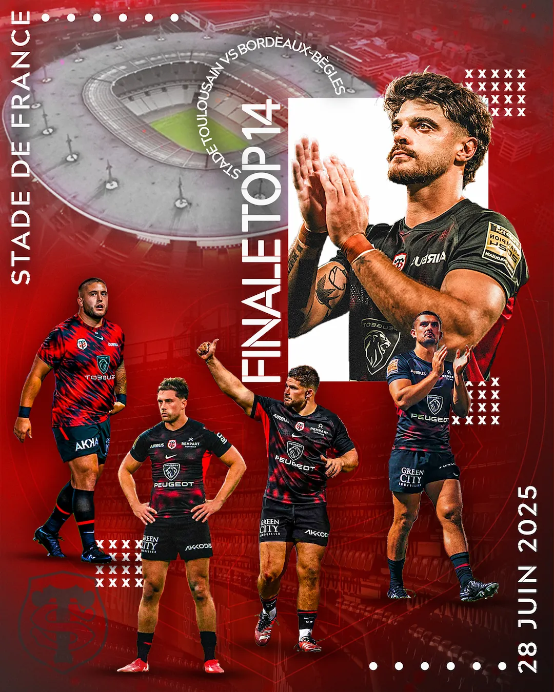 Puplication MGCreativ Finale du Top 14 Toulouse / Bordeaux-Bègles